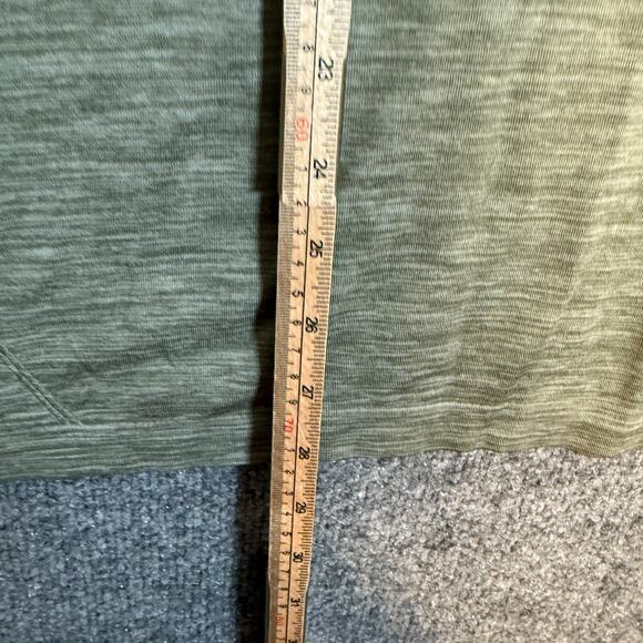 Lululemon Shirt Mens Medium Green Polo Short Sleeve Performance Stretch - Picture 5 of 9